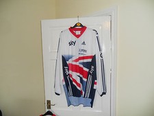 Adidas Team GB SKY cycling bike jersey shirt top BMX Union Jack Flag 