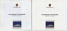 Porsche 2001 Model Year Multilingual Press Kit Boxster 911 Carrera Turbo GT2