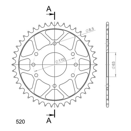 Steel crown step 520 - crown,