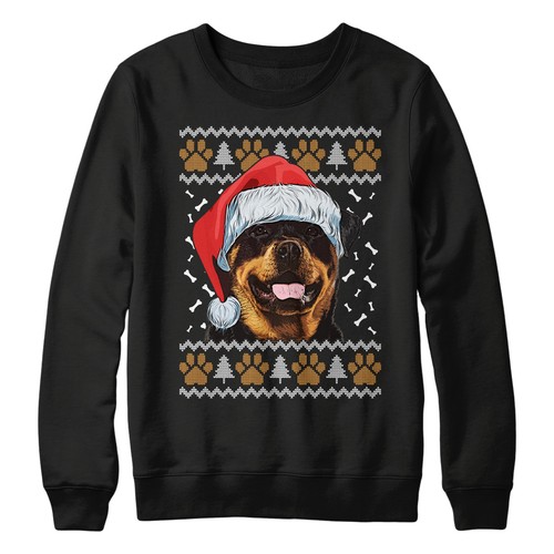 Rottweiler christmas - rottweiler,