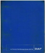 DAF F2600 SERIES RIGID TRUCK ORIGINAL 1971 FACTORY WORKSHOP MANUAL (GB D TEXT)