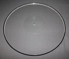 SRM TECH UNIVERSAL ACRYLIC PLATTER - TRANSCRIPTORS?? - INC. PLATTER DAMPING RING