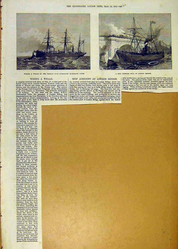 Original old antique print - old,