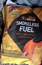 Winter flame smokless coal 10kg  bags unopened  but bag has wear and tare