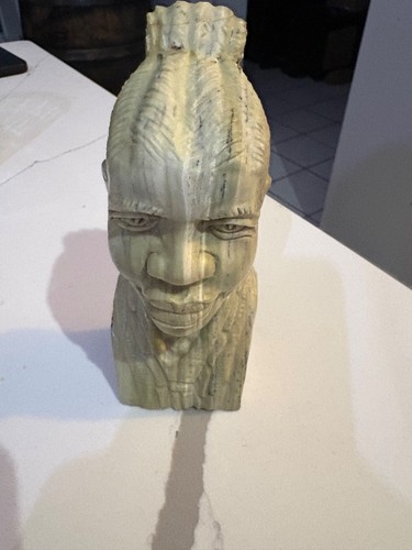 Carved african jade zulu - carved,