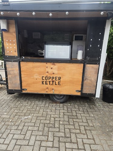Food trailer serving hatch - food,