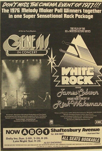 Genesis 1977 original poster - genesis,