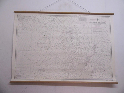Vintage admiralty wall map - admiralty,