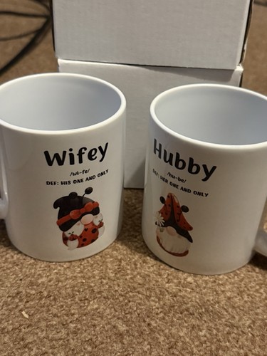 Mugs hubby wifey def her - hubby,