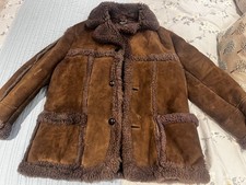 Men’s Vintage 1970s Sheepskin Jacket Baily’s of Glastonbury Brown Size L