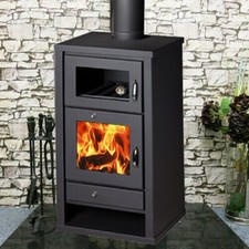 Wood Burning Stove Cooker Combination Multifuel Oven - Deluxe C