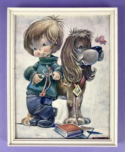 Vintage 1960s 70s - , framed