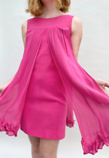 Shubette Of London Vintage Pink Vintage 60's Sheer Sleeveless GoGo Mini Dress