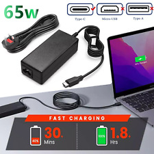 NEW Type C Laptop Charger 65W - USB C for Apple, Lenovo, Samsung, Acer, NoteBook