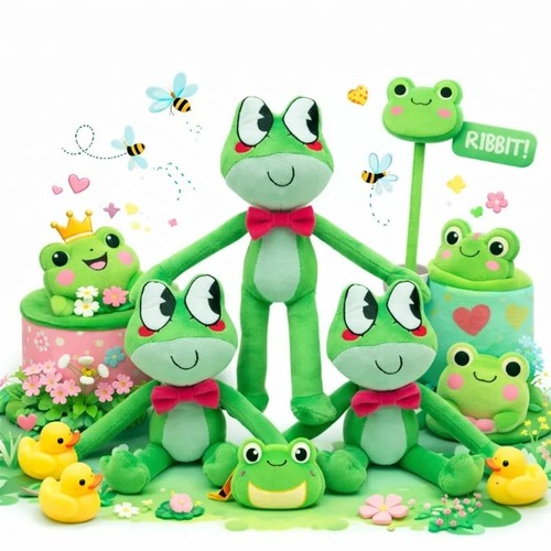 Frog plush toy - frog,