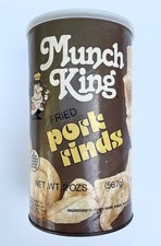 Munch Kings Fried Pork Rinds Tin Can - Munch Company G.A. USA