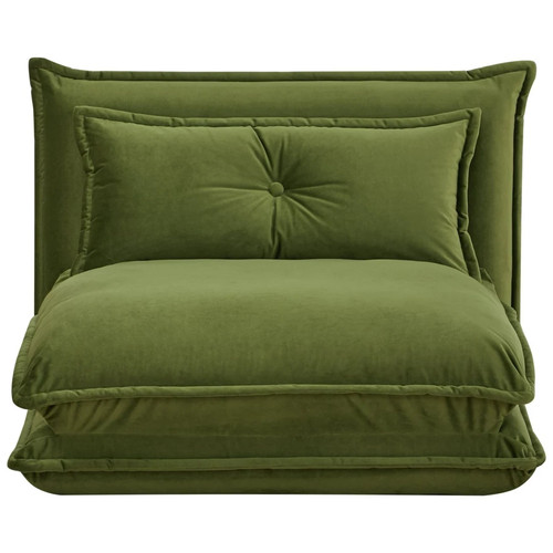 Lottie fabric chair bed moss - lottie,