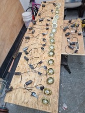 Joblot of 16 X Gold Adjustable 20w Downlights Including Bulbs & Transformers