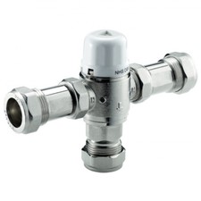 Bathroom 22mm Chrome Thermostatic Mixing Valve
