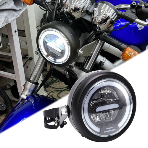 Led round headlight drl - hi/lo,