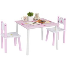 AIYAPLAY Princess Toddler Table and Chairs Set,Refurbished