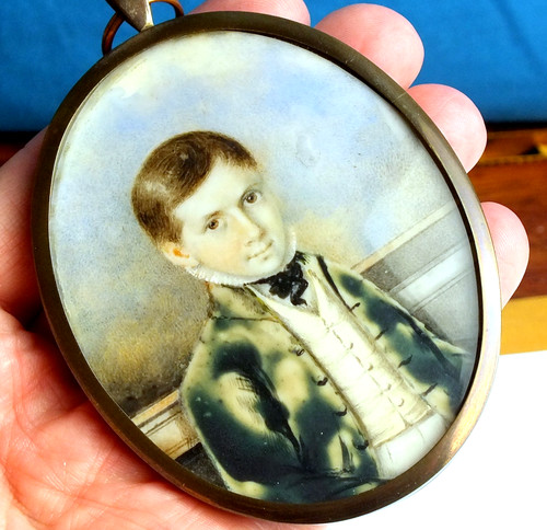 Antique georgian portrait - antique,