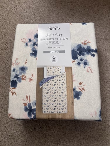 George home blue inky floral - home,