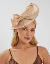 Teardrop Bow Fascinator Natural From Accessorize