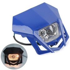 Dirt Bikes 12V H4 Headlight Fairing For Kawasaki KLX XR CRF DRZ RMZ Yamaha Blue
