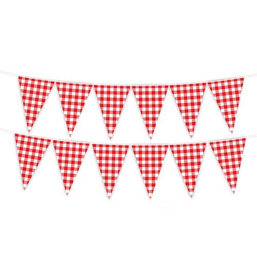 Set 12pcs gingham triangle - 1,