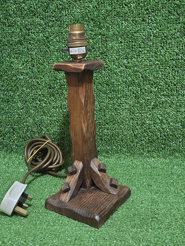 Vintage oak wood - wood, lamp