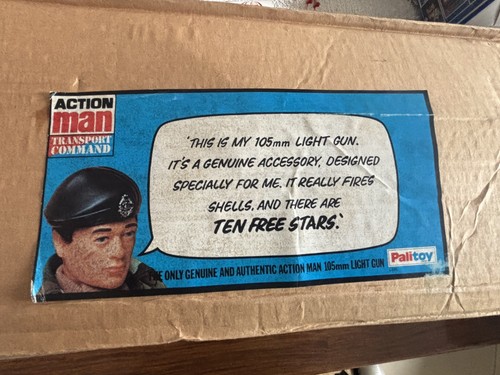 Action man 105mm light gun - man,