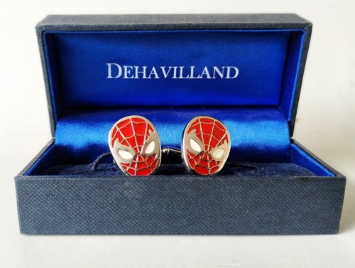 Spiderman metal cufflinks - spiderman,