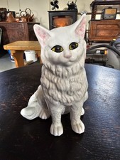 Vintage White Persian Cat