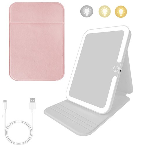 Folding makeup mirror - mirror, pu