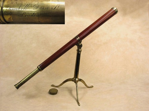 18th century library telescope - century,