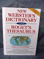 New Webster's Dictionary and Thesaurus Hardcover Webster