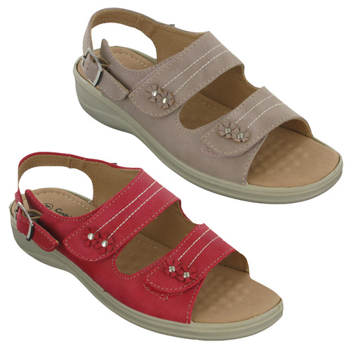 Ladies cushion walk sandals - cushion,