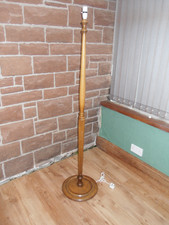 Vintage Large Floor Standard Lamp Light  Wooden, Mahogany  63"