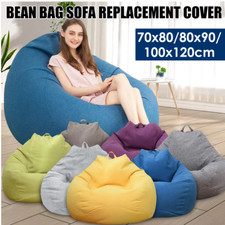 Lazy Bean Bag Sofa Cover Linen
