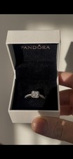 Pandora square halo ring - square,