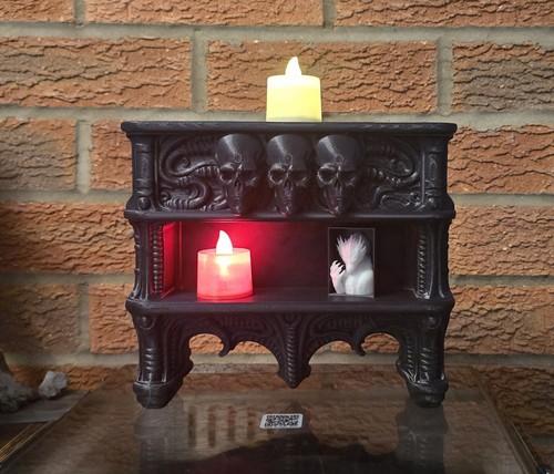 Gothic skull shelf free - gothic,