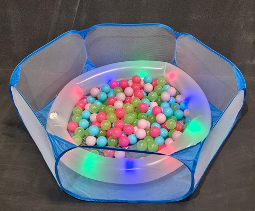 Pop mesh sided ball - mesh, pit