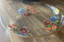 VINTAGE GLASS FRUIT BOWL DISH