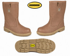 Mens leather steel toe cap - leather,