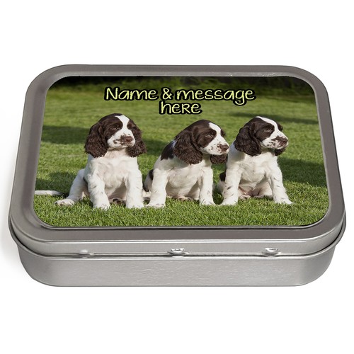 Personalised tobacco tin dog - tobacco,