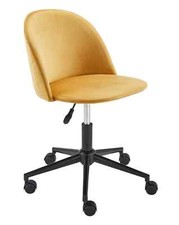 JD Williams Ochre Office Chair – Yellow Swivel Desk Chair, Brand New
