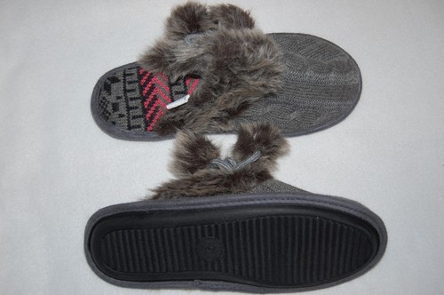 Womens slippers gray cable - womens,