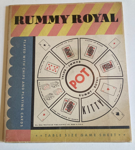 Vintage 1937 rummy - 1937, table