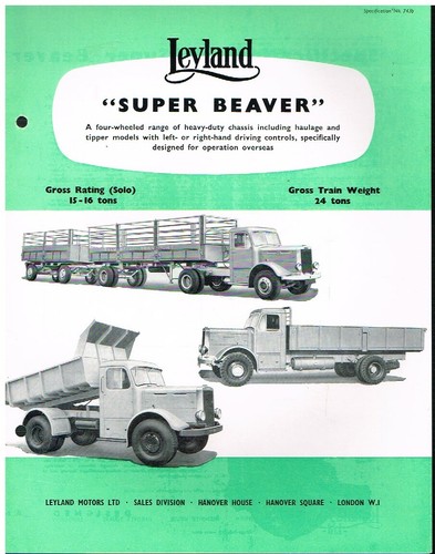 Leyland super beaver rigid - super,